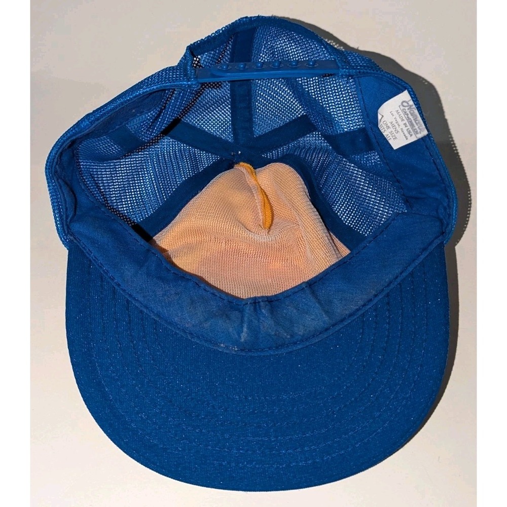 LOCAL 919 MCB CAMP PENDLETON CA SNAPBACK HAT CAP VINTAGE NAMARK RARE BLUE YELLOW - Picture 7 of 10
